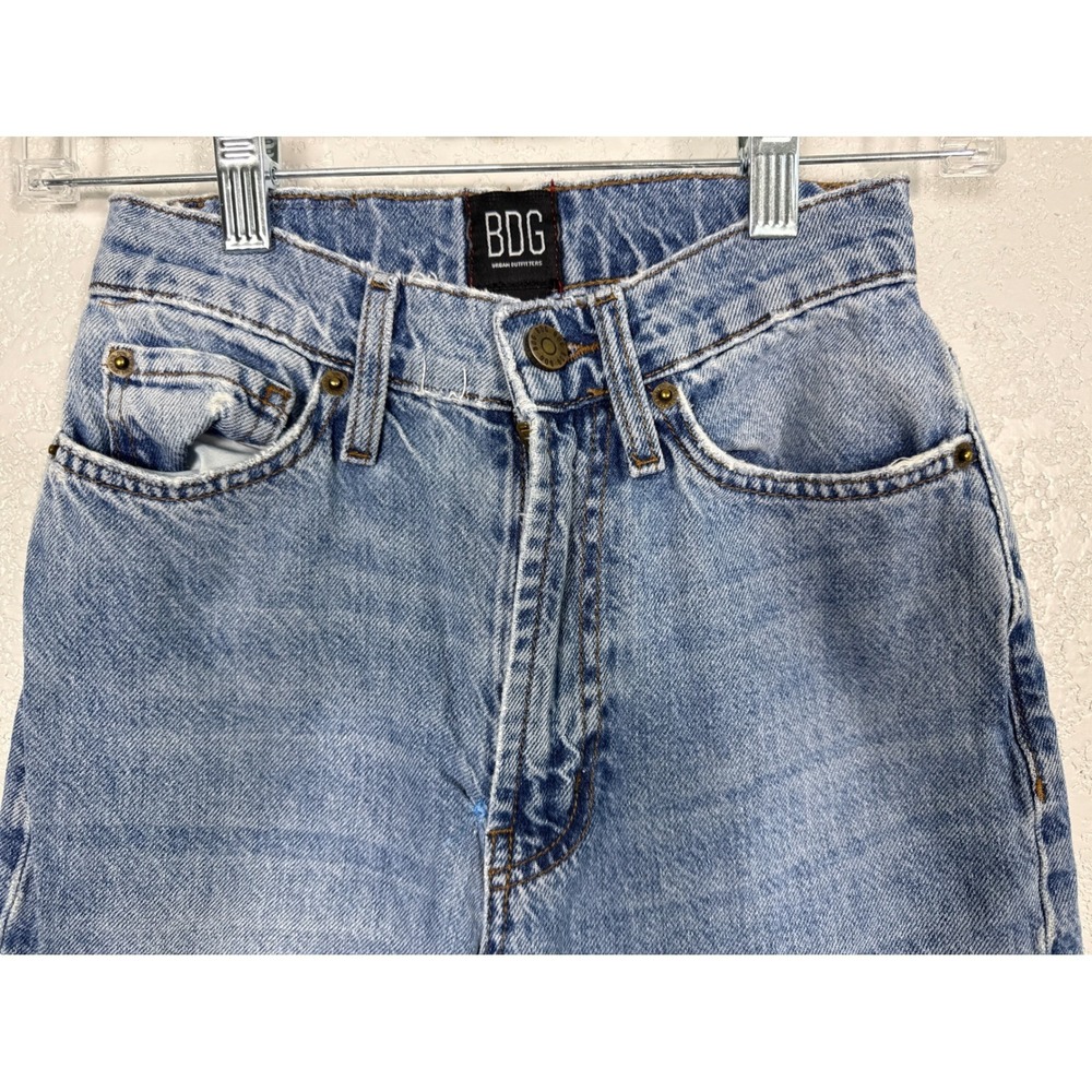 BDG Urban Outfitters Wide Leg Jeans 24 Blue High Rise Denim Baggy - Picture 3 of 10
